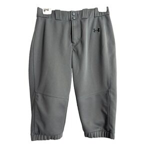 Under Armour Youth Large Gray Baseball Softball Knicker Pants YLG 14-16